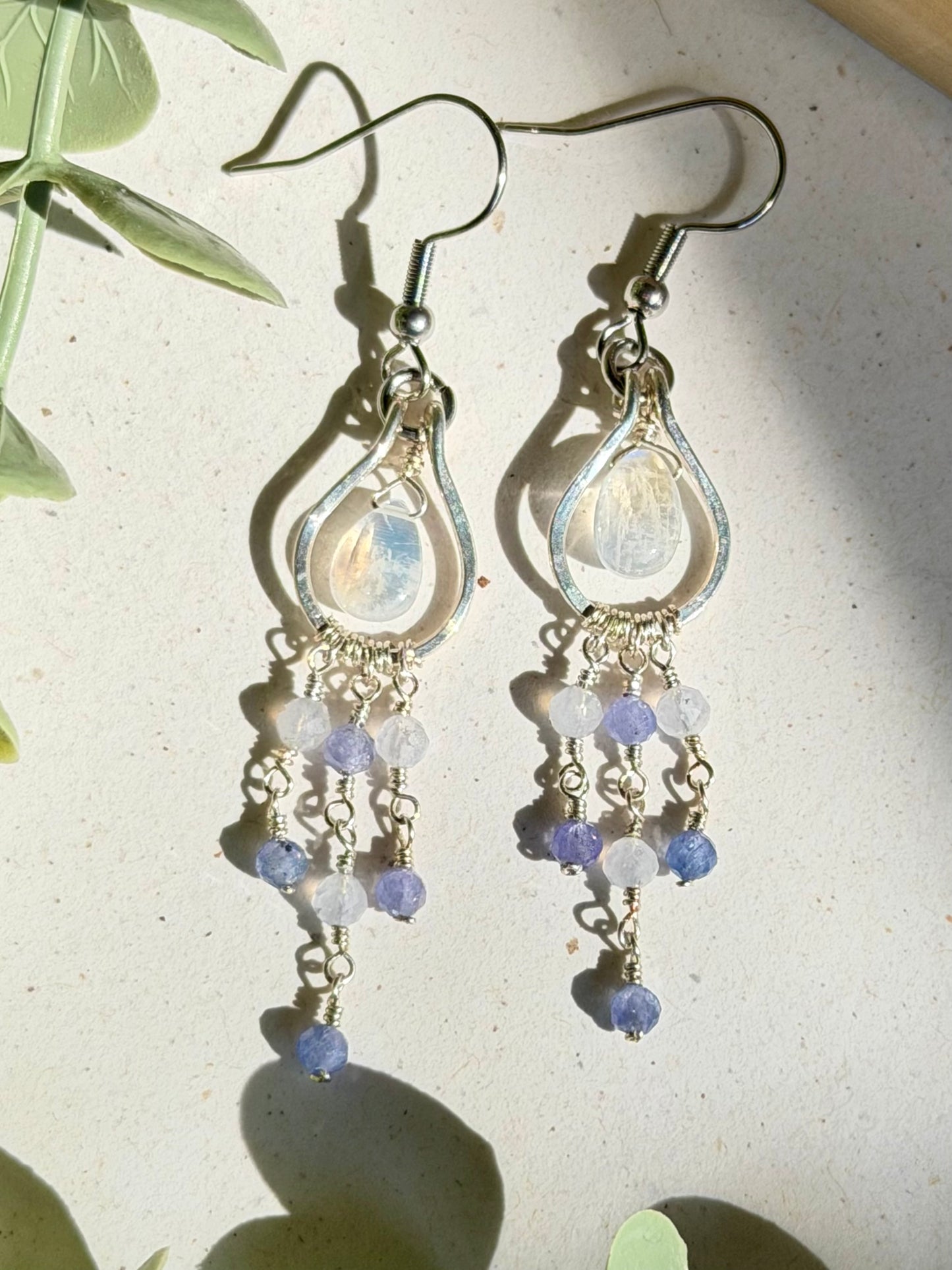 Moonstone Dangle Earrings