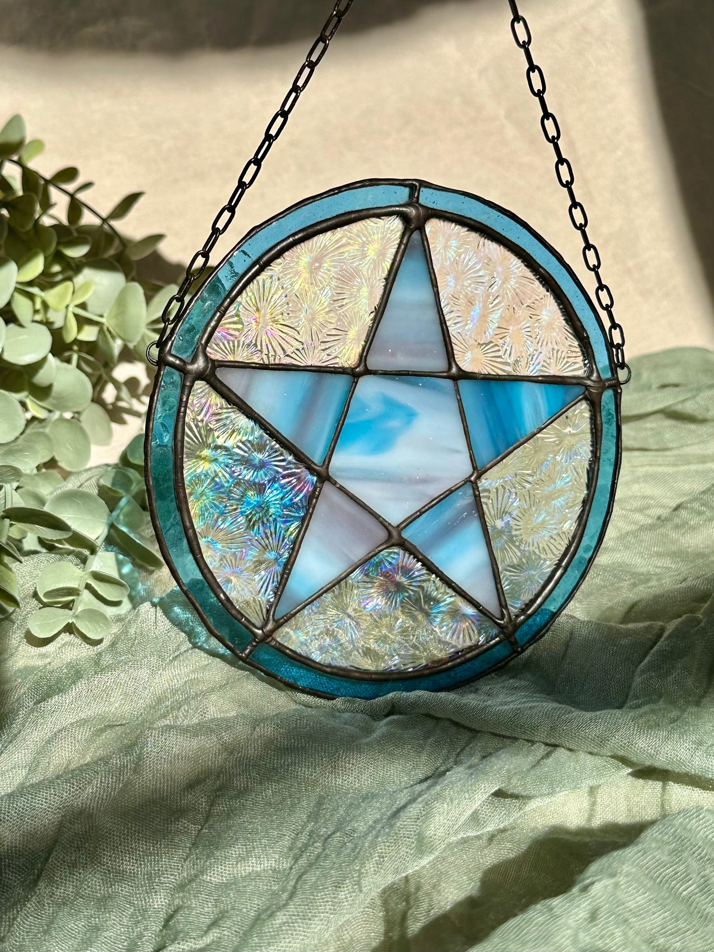Pentacle Stained Glass