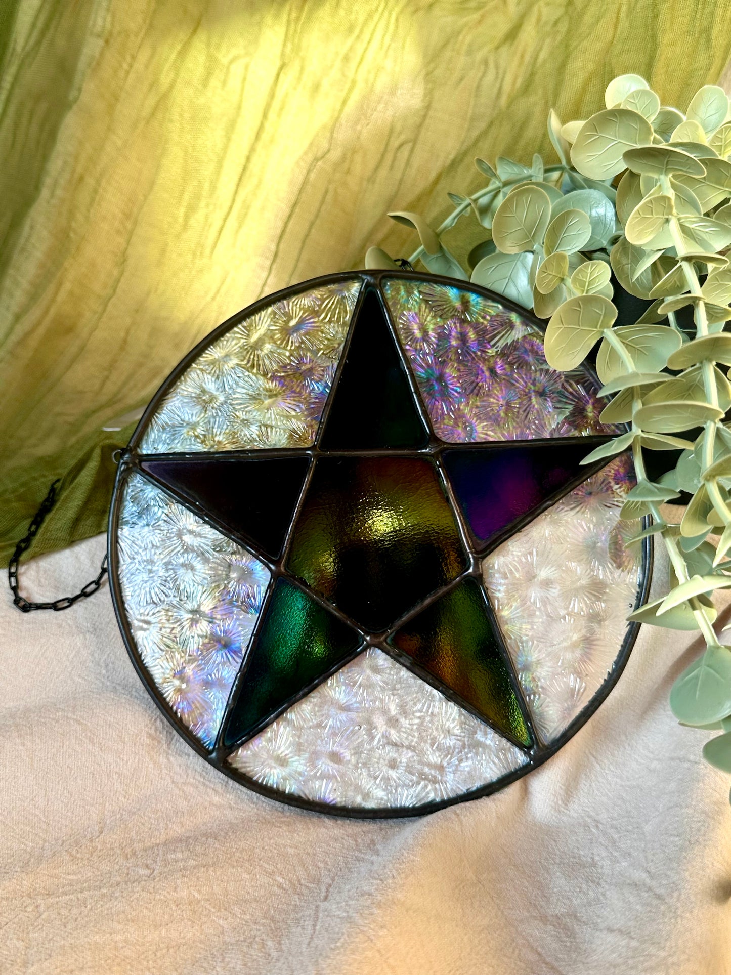 Pentacle Stained Glass