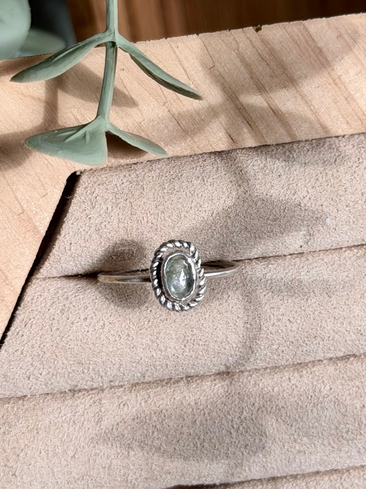 Tourmaline Twisted Ring