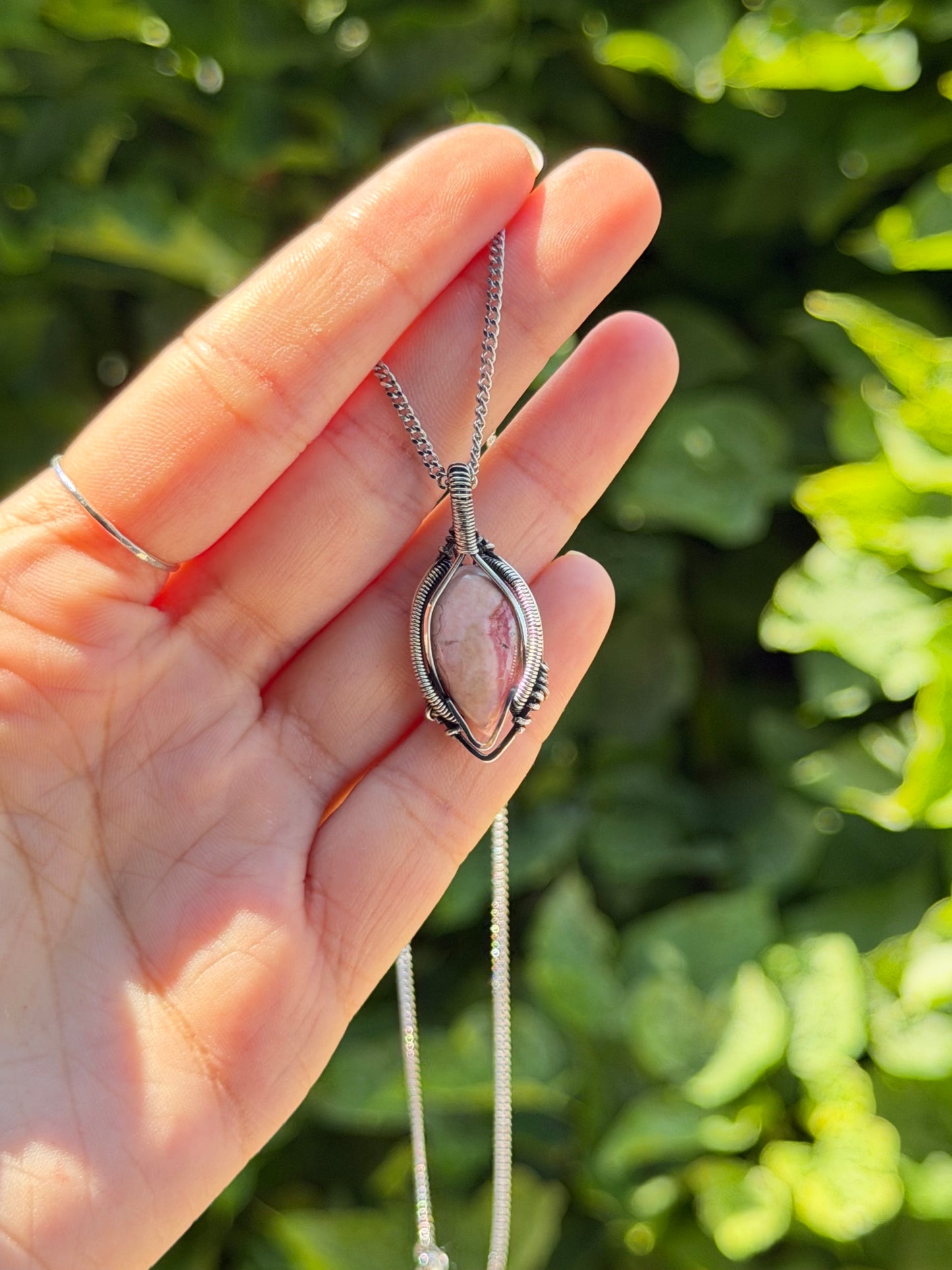 Rhodochrosite Pendant