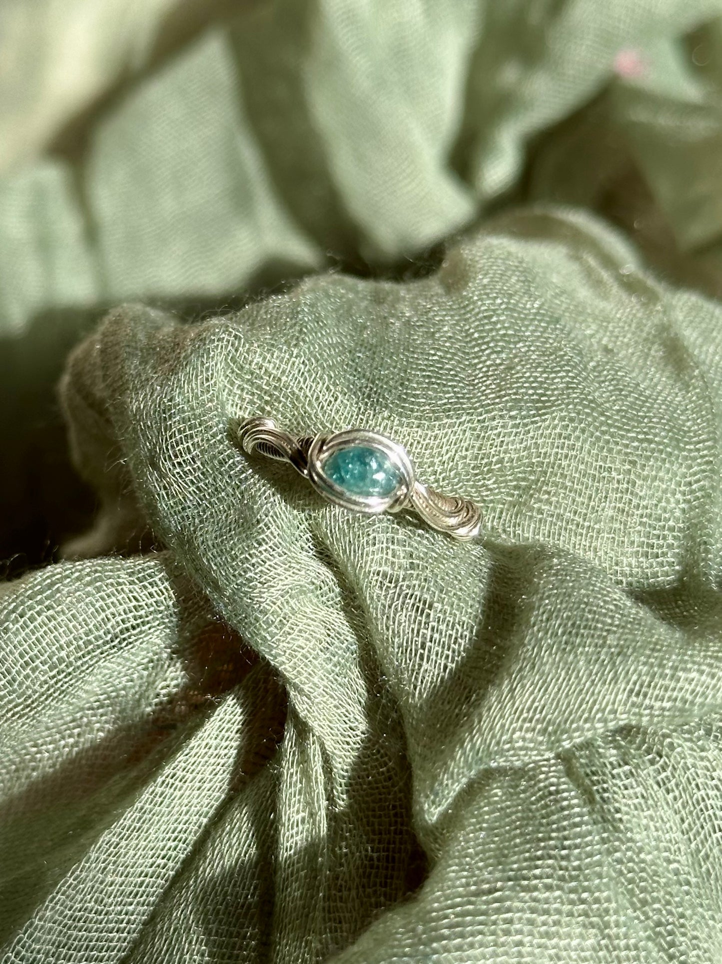 Blue Tourmaline Ring