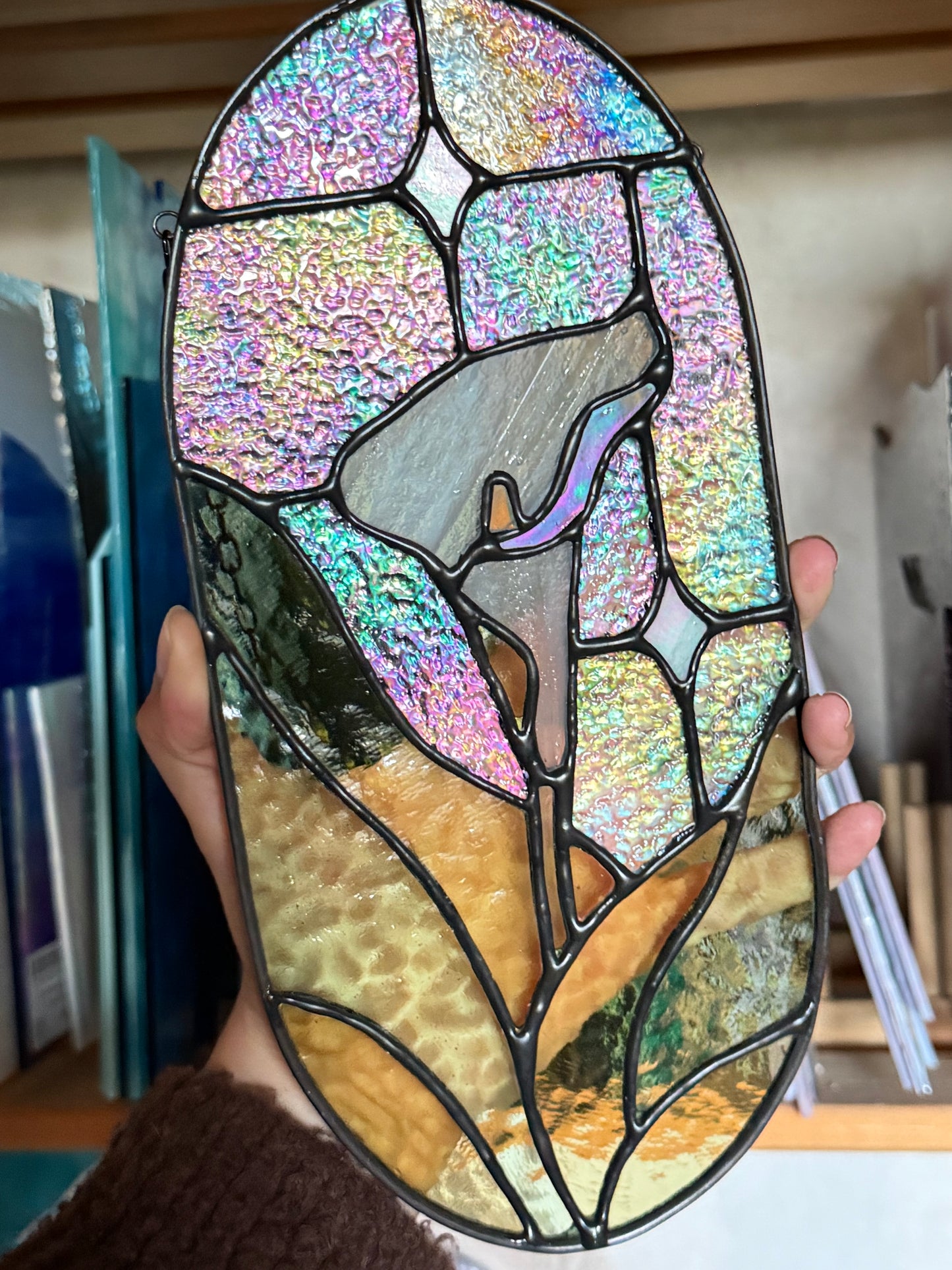 Calla Lily Panel Stained Glass