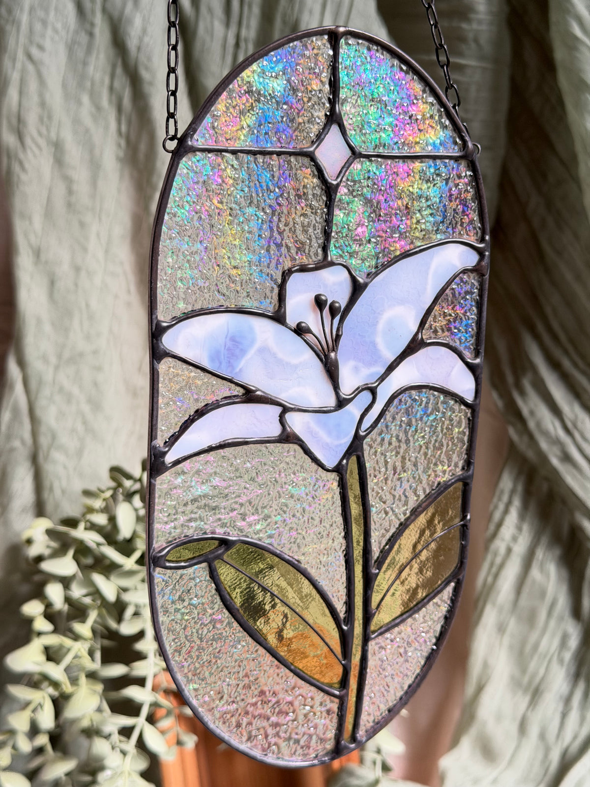 Lily Panel Stained Glass