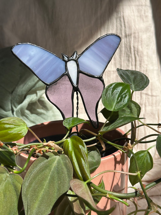 Butterfly Stained Glass Plant Stake