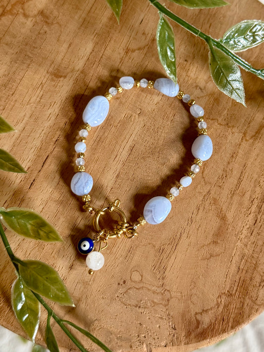 Blue Lace Agate Bracelet