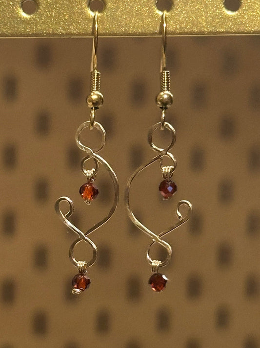 Miet - Garnet Earrings