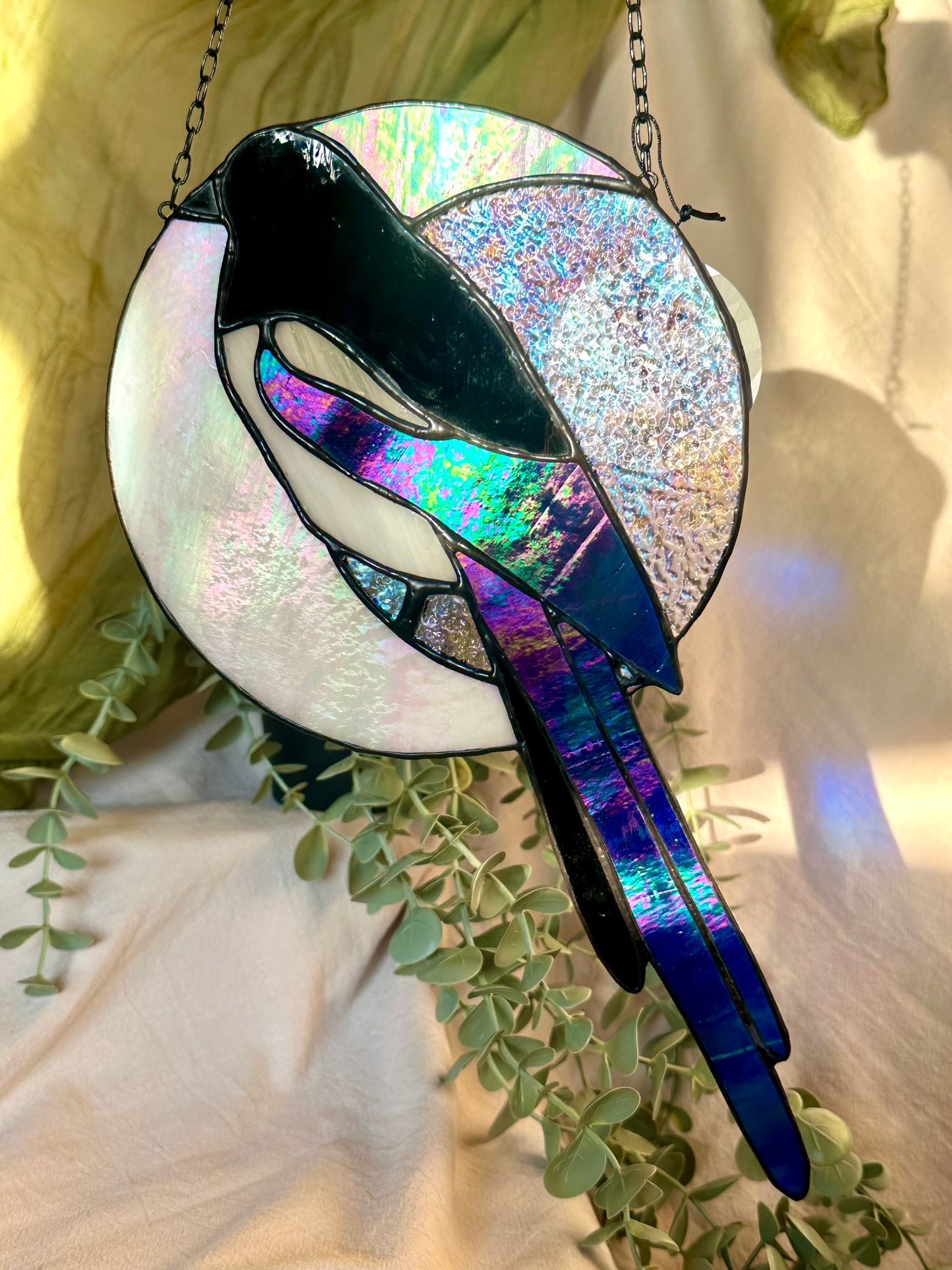 Stained Glass Magpie