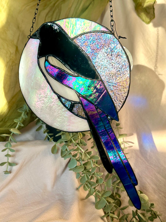 Stained Glass Magpie