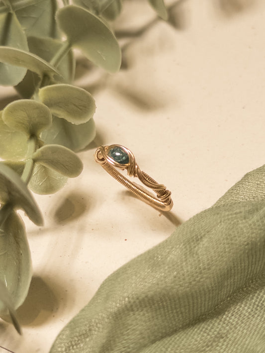 Blue Tourmaline Ring