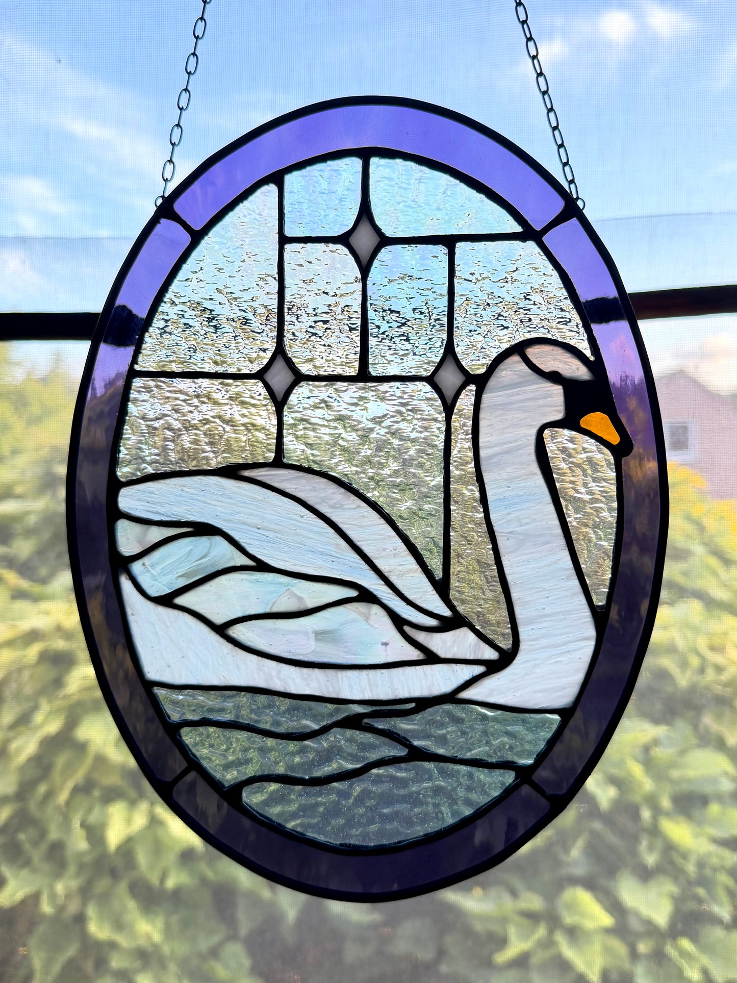 Swan Stained Glass