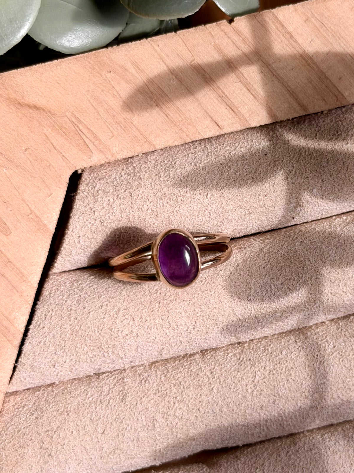 Amethyst Double Ring