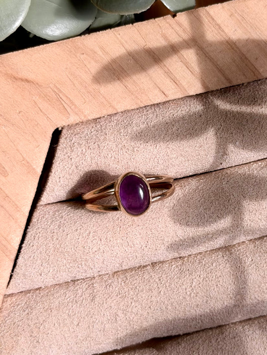 Amethyst Double Ring