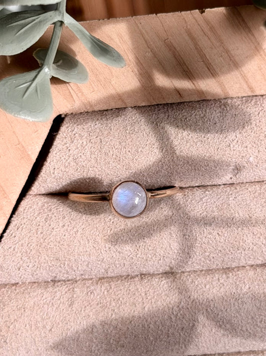Moonstone Round Ring