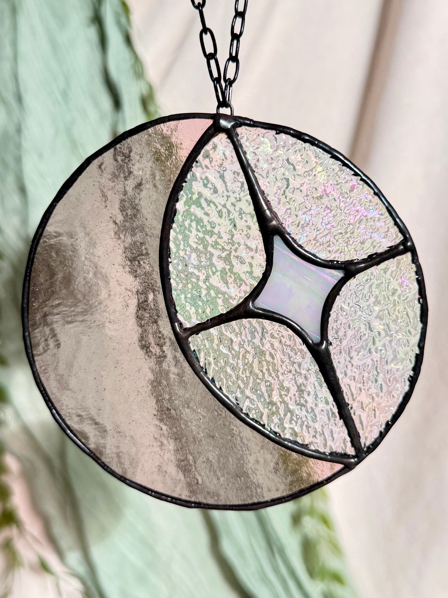 Moon and Star Stained Glass