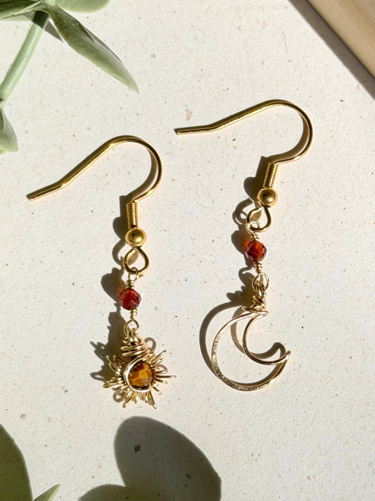 Sun & Moon Earrings