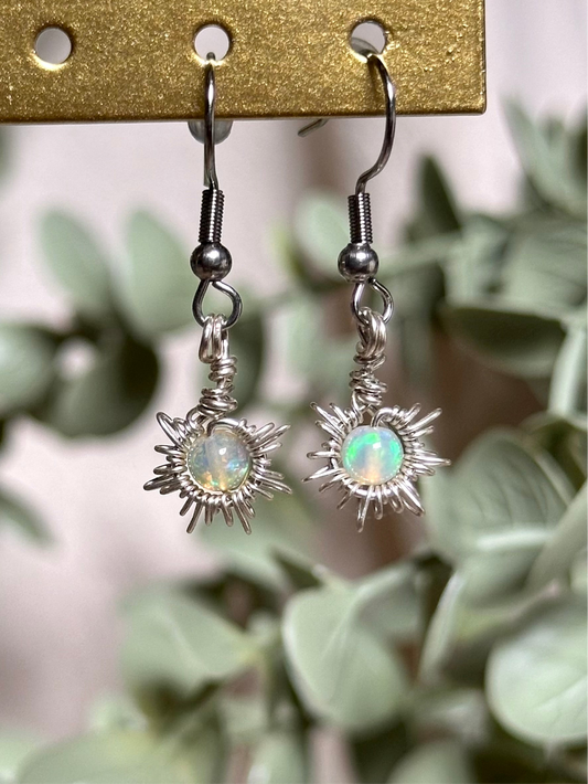 Sun Opal Earrings