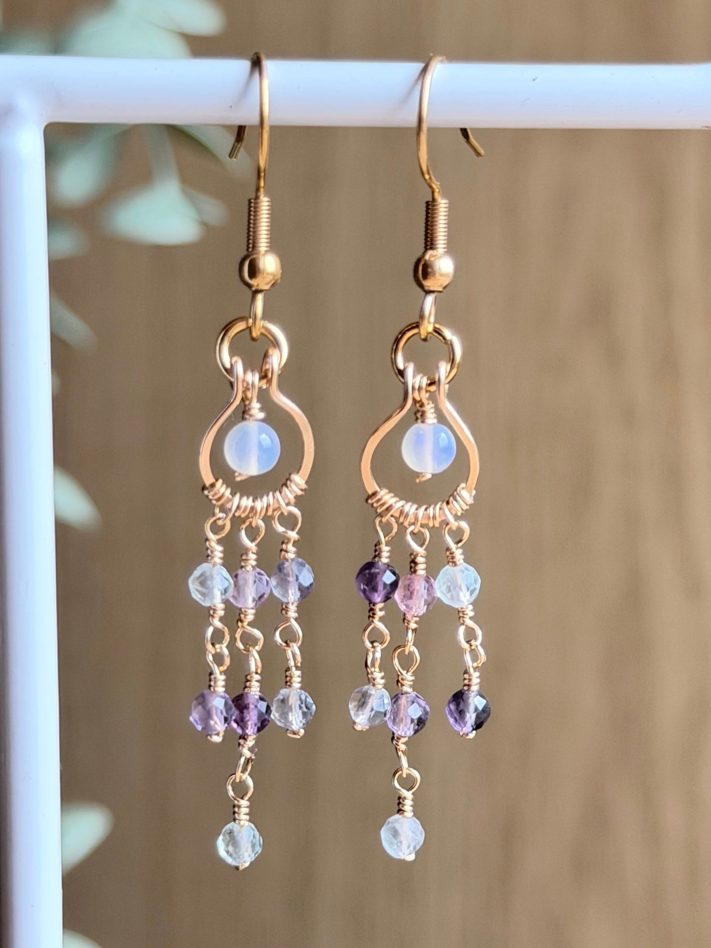 Opal Dangle Earrings