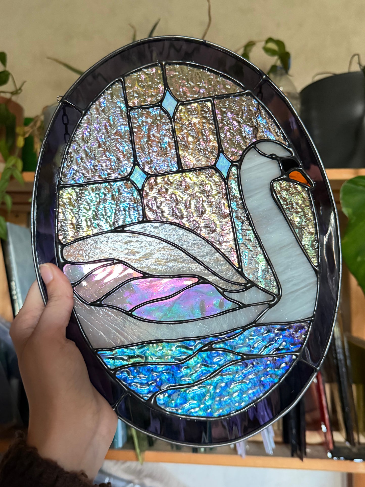 Swan Stained Glass