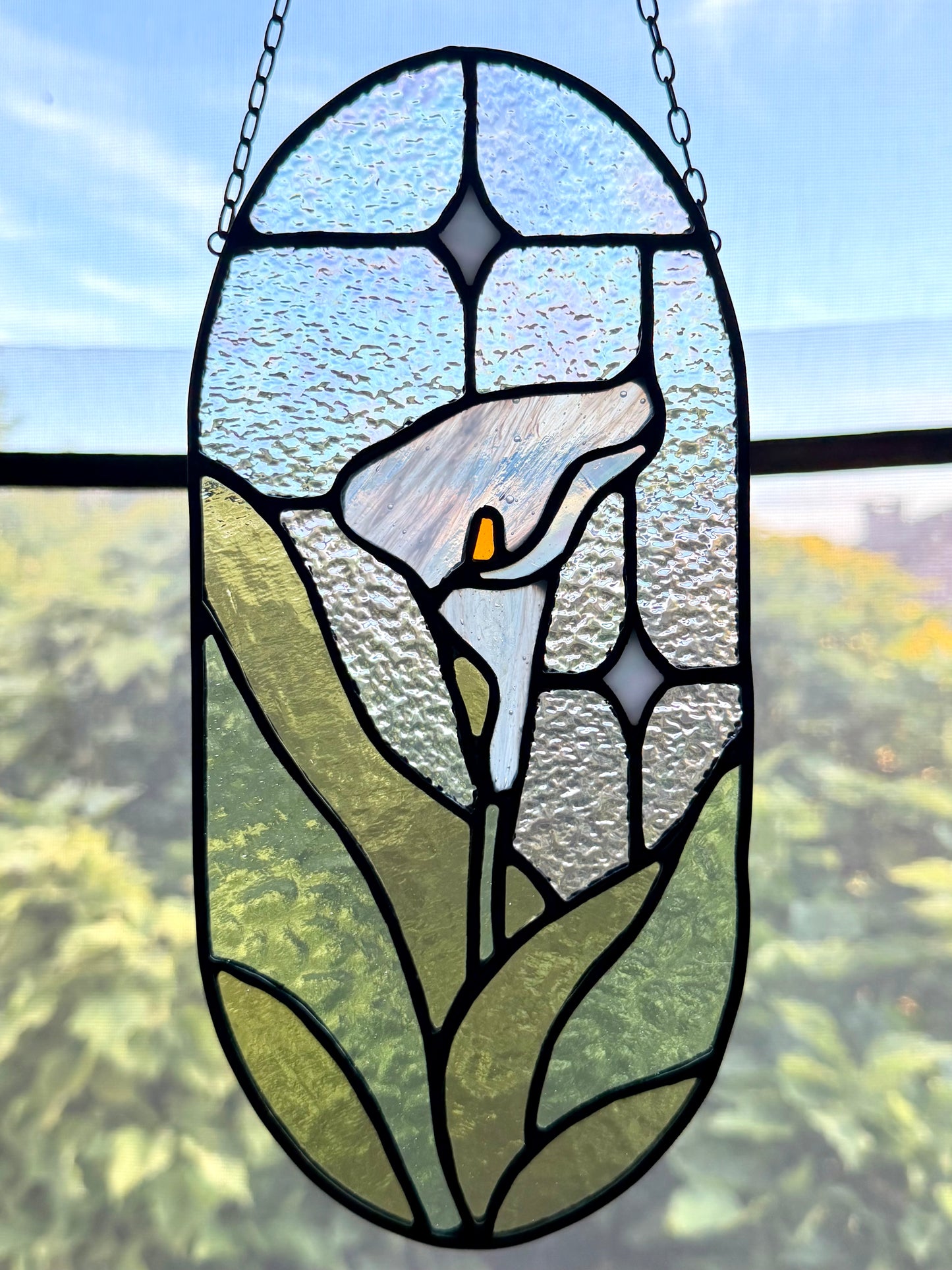 Calla Lily Panel Stained Glass