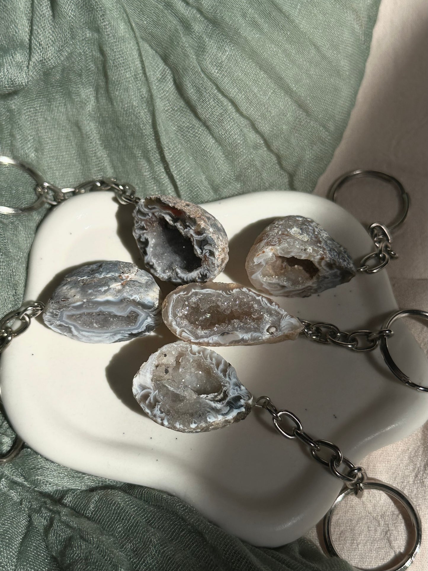 Agate Keychain