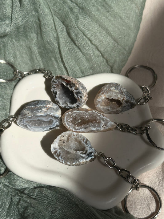 Agate Keychain