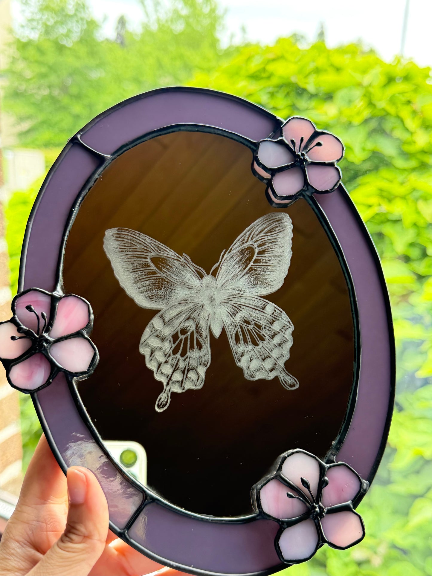 Butterfly Mirror & Stained Glass