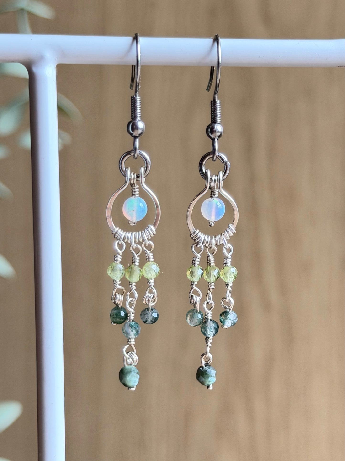 Opal Dangle Earrings